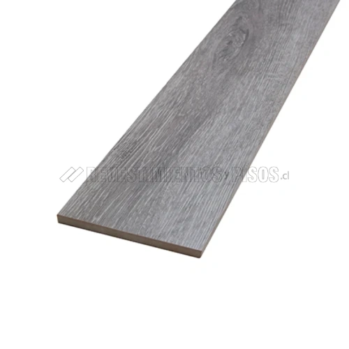 Piso Porcelanato Madera 90x14,6 Gris Grafito (caja 10 un.)