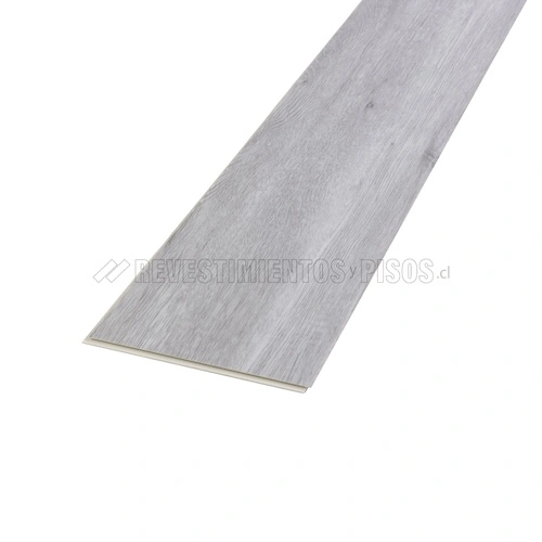 Piso Vinílico SPC De Interior Color Gris Piedra (Caja 12 un.)