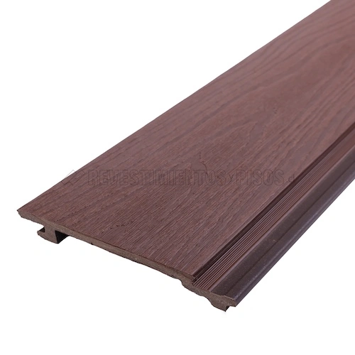 Revestimiento Exterior De Pared Coextruido Color Café Chocolate