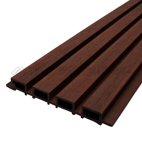 Revestimiento Exterior De Pared Coextruido Color Café Chocolate