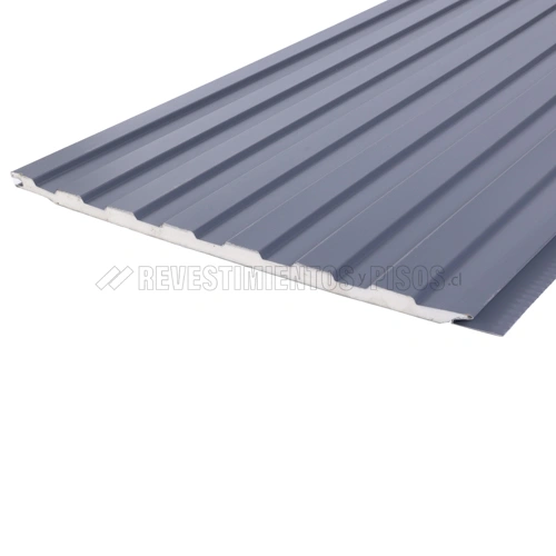 Revestimiento Metálico de Pared Color Grafito (Caja 8 un.)