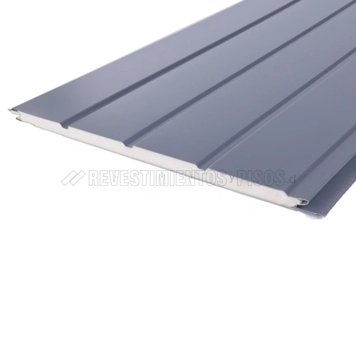 Revestimiento Metálico de Pared Color Grafito (Caja 8 un.)