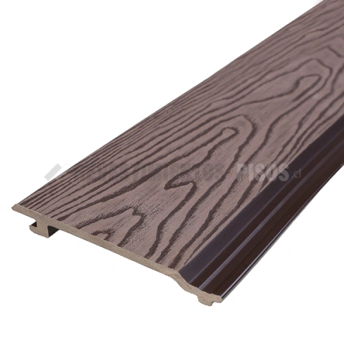 Revestimiento De Pared WPC Extruido Color Café Chocolate REW201