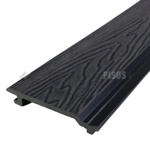 Revestimiento De Pared WPC Extruido Color Negro REW201