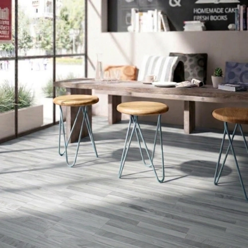 Piso Vinílico SPC De Interior Parquet Grafito (Caja 12 un.)