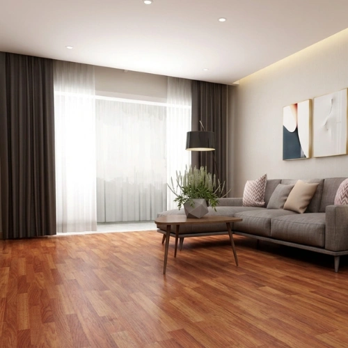 Piso Vinílico SPC De Interior Parquet Nogal (Caja 12 un.)